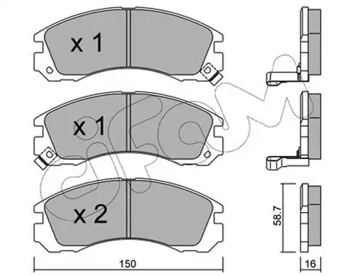 накладки CIFAM 822-134-0