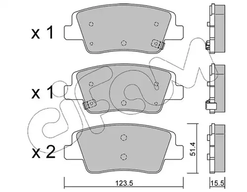 накладки CIFAM 822-1360-0