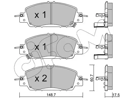 накладки CIFAM 822-1362-0