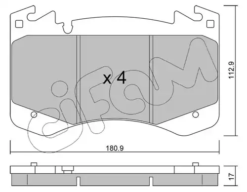 накладки CIFAM 822-1392-0