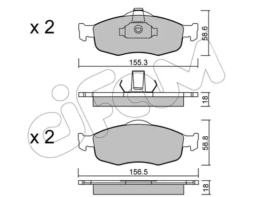 накладки CIFAM 822-146-0