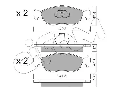 накладки CIFAM 822-156-1