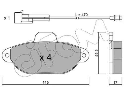 накладки CIFAM 822-159-0