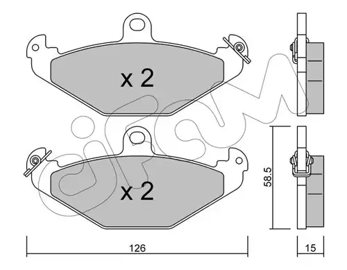 накладки CIFAM 822-165-0