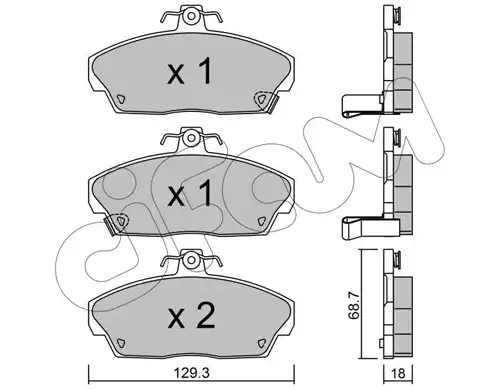 накладки CIFAM 822-174-0