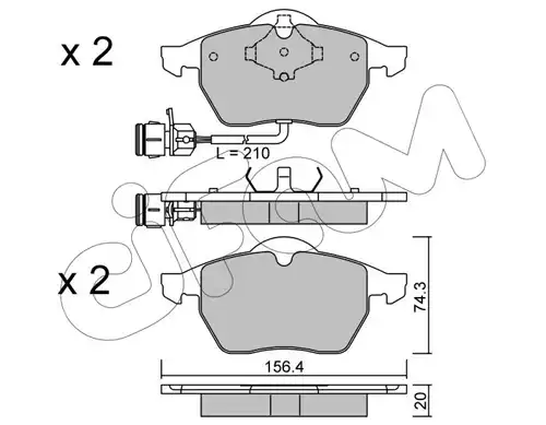 накладки CIFAM 822-181-0