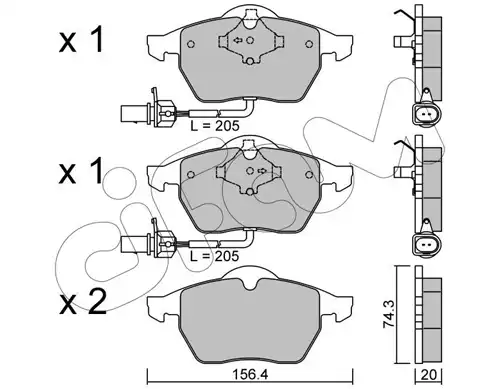 накладки CIFAM 822-181-3