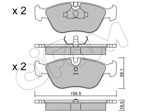 накладки CIFAM 822-182-0