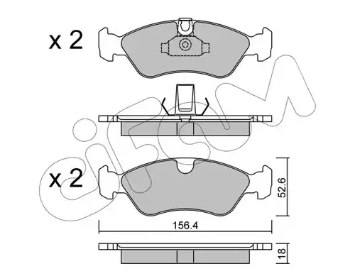 накладки CIFAM 822-208-0