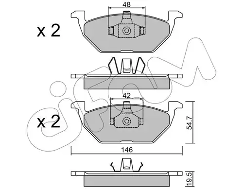 накладки CIFAM 822-211-1