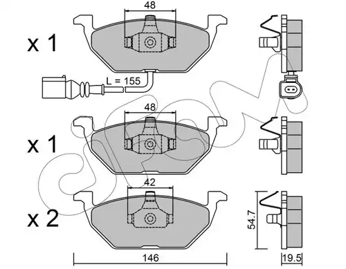 накладки CIFAM 822-211-2