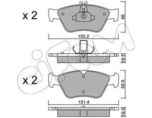 накладки CIFAM 822-219-0