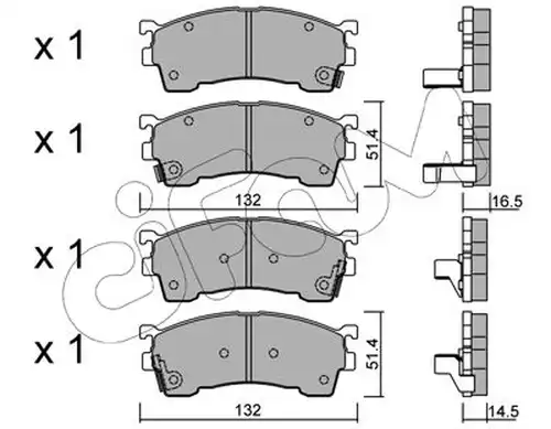 накладки CIFAM 822-223-0