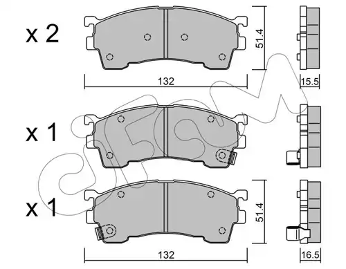 накладки CIFAM 822-223-1