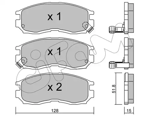 накладки CIFAM 822-224-0