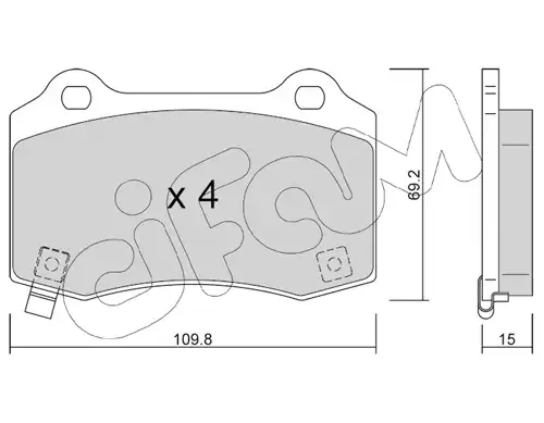 накладки CIFAM 822-251-6