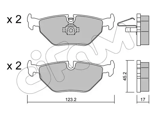 накладки CIFAM 822-261-0