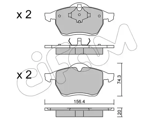 накладки CIFAM 822-279-0