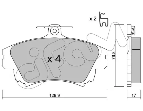 накладки CIFAM 822-286-0