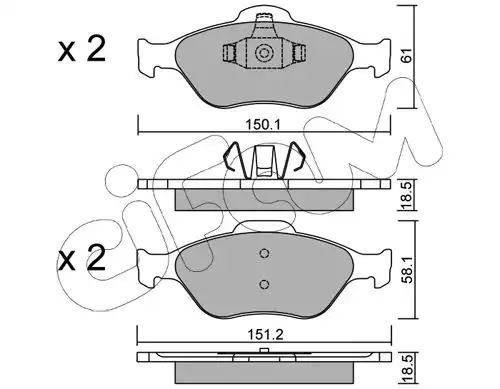 накладки CIFAM 822-316-0