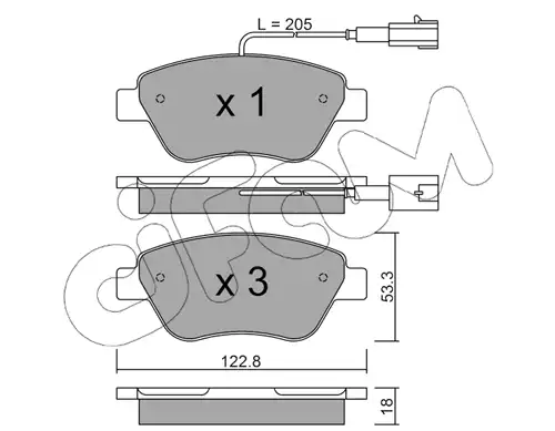 накладки CIFAM 822-321-0