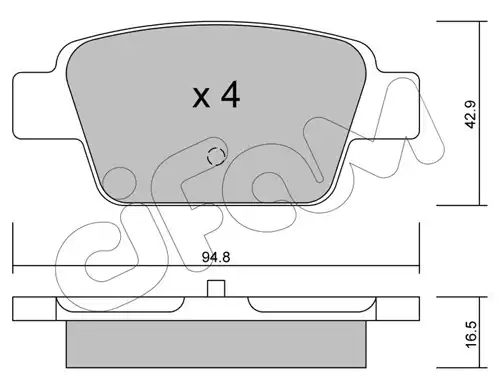 накладки CIFAM 822-323-0