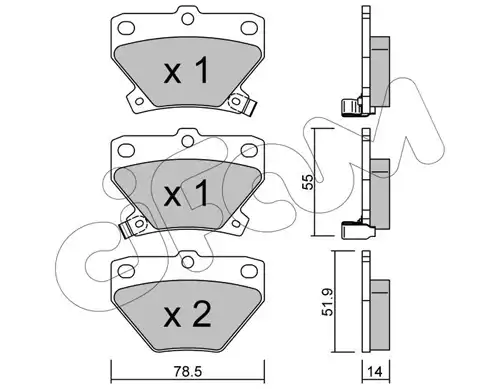 накладки CIFAM 822-424-0