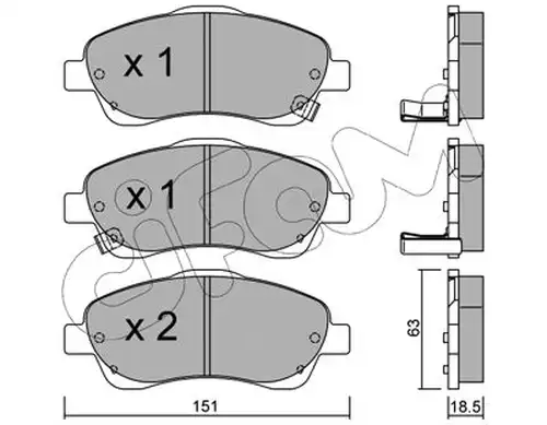 накладки CIFAM 822-450-0