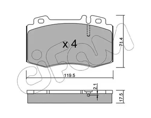 накладки CIFAM 822-563-0