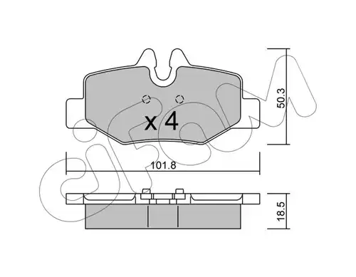 накладки CIFAM 822-576-0