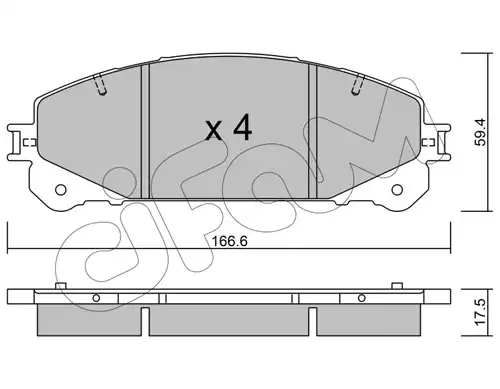 накладки CIFAM 822-938-0