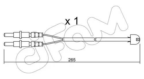 предупредителен контактен сензор, износване на накладките CIFAM SU.053