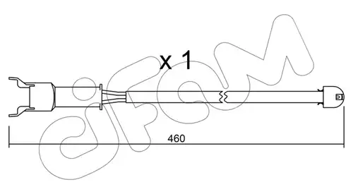 предупредителен контактен сензор, износване на накладките CIFAM SU.088