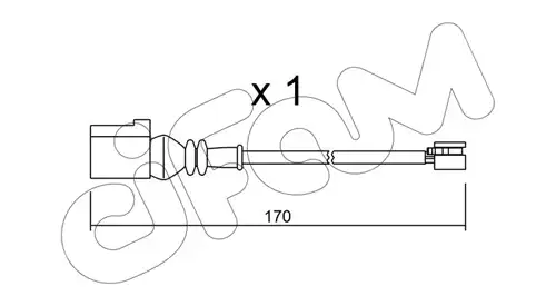 предупредителен контактен сензор, износване на накладките CIFAM SU.289