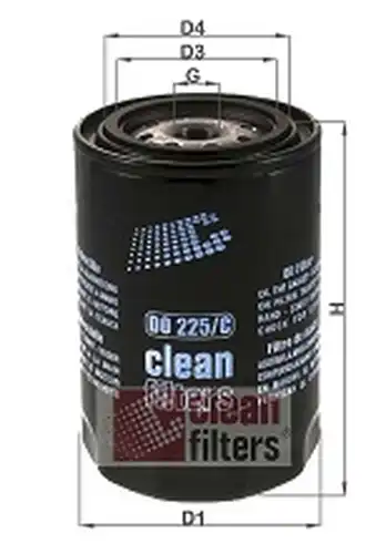 маслен филтър CLEAN FILTERS DO 225/C