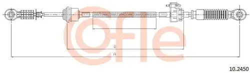 въжен механизъм, ръчна трансмисия COFLE 10.2450