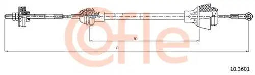 въжен механизъм, задействане на съединителя COFLE 10.3601