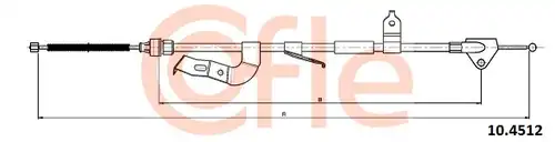 жило за ръчна спирачка COFLE 10.4512