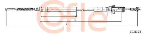 жило за ръчна спирачка COFLE 10.5174
