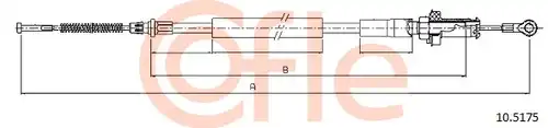 жило за ръчна спирачка COFLE 10.5175