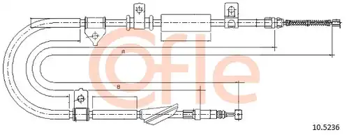 жило за ръчна спирачка COFLE 10.5236