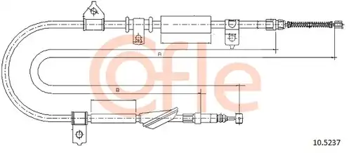 жило за ръчна спирачка COFLE 10.5237