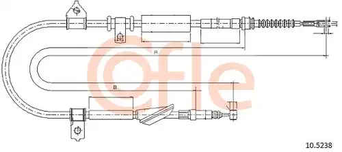 жило за ръчна спирачка COFLE 10.5238