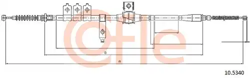 жило за ръчна спирачка COFLE 10.5340
