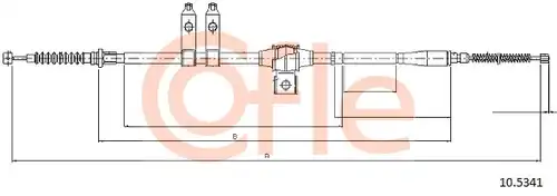 жило за ръчна спирачка COFLE 10.5341