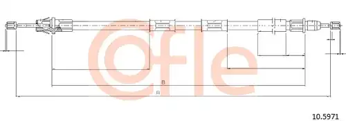 жило за ръчна спирачка COFLE 10.5971