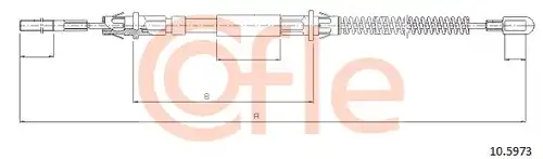 жило за ръчна спирачка COFLE 10.5973