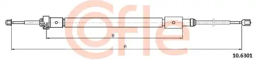 жило за ръчна спирачка COFLE 10.6301