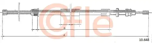 жило за ръчна спирачка COFLE 10.648