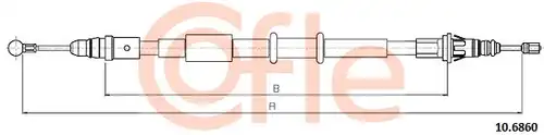 жило за ръчна спирачка COFLE 10.6860